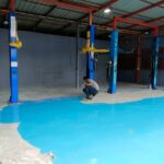 พื้น Epoxy อู่ซ่อมรถ